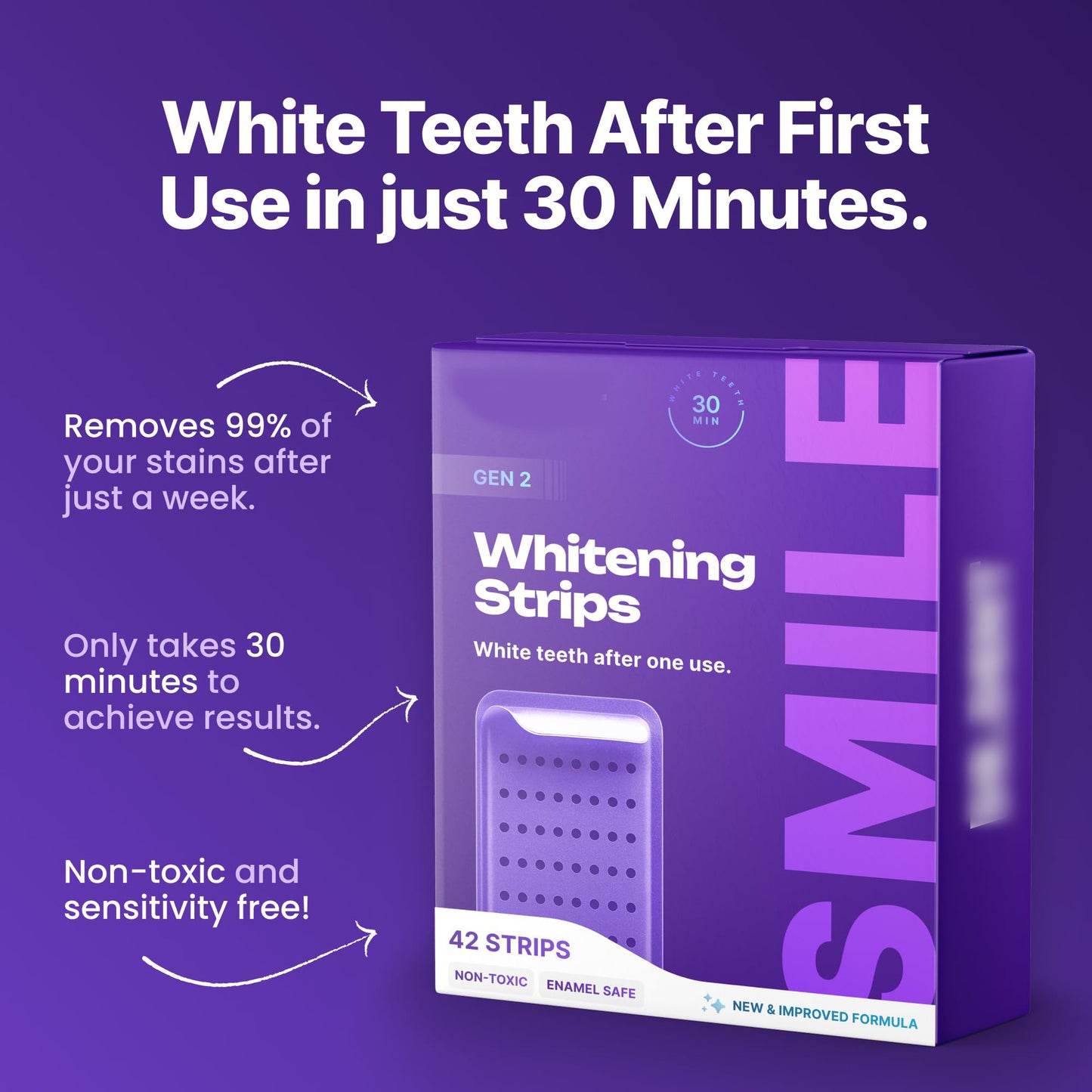Dental Whitening Strips Enamel Care
